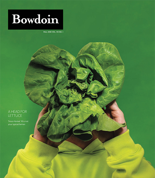 The cover of the Fall 2018 issue of Bowdoin Magazine