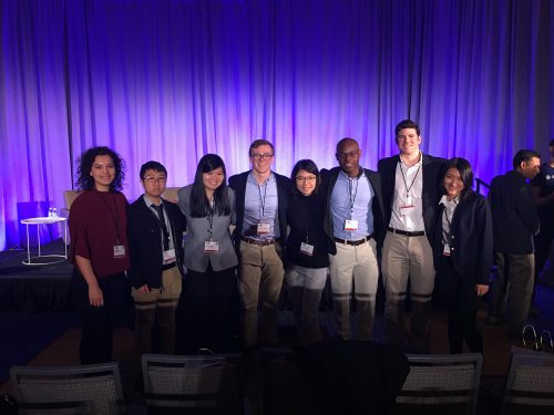 Emily Licholai ’18, David Zhou ’21, Ellen Pham ’18, Connor Fitch ’21, Yezi (Leaf) Ma ’18, Isaac Kabuika ’20, Michael O’Neal ’20, Ruilin Yang ’20