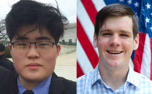 App developers and Classics students Junyoung Hwang ’20 and William Donaldson ’20