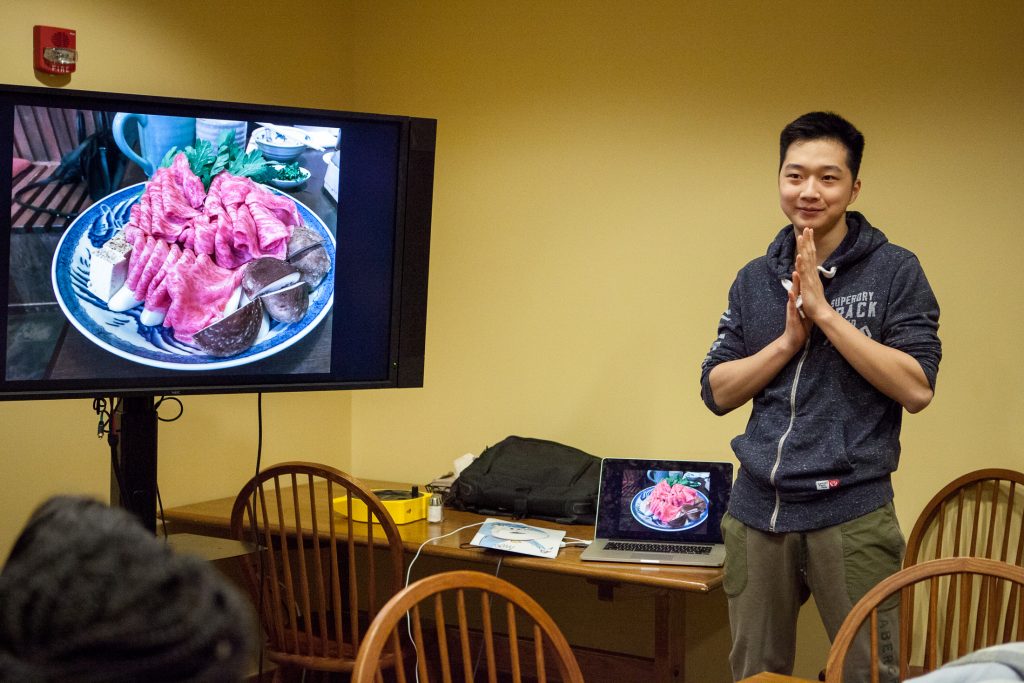 Harry Hu ’21 speaking