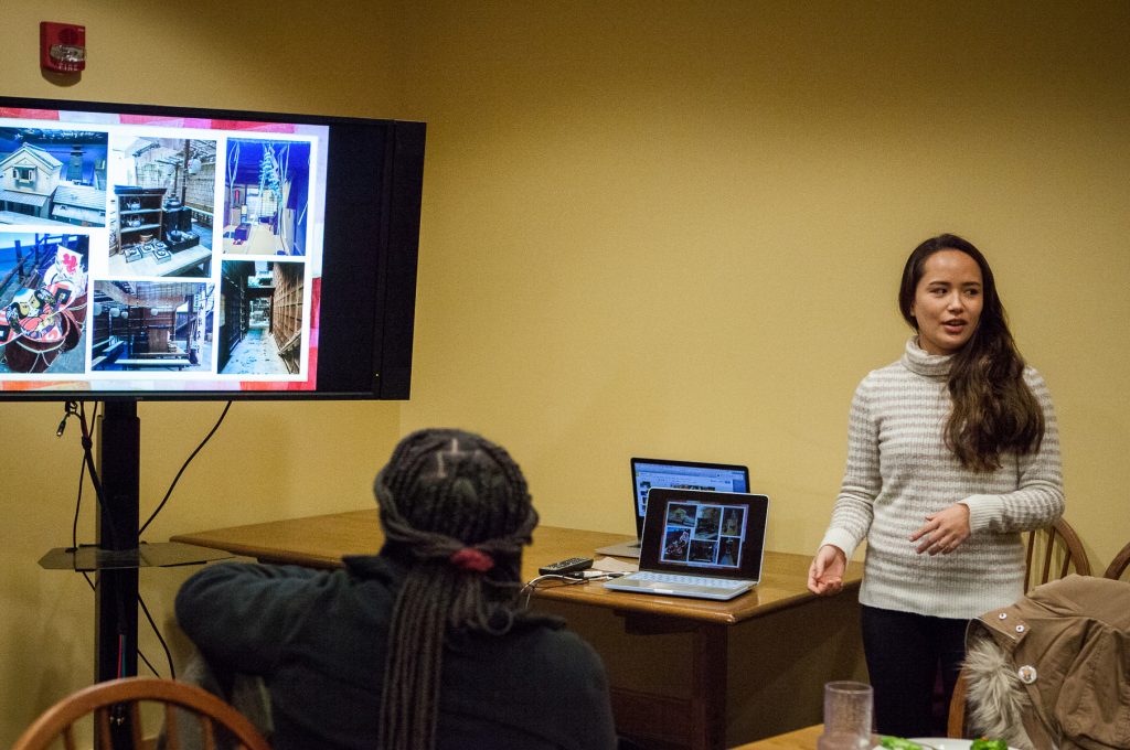 Melissa Miura ’19 speaking