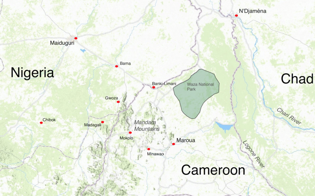 Area affected by Boko Haram attacks