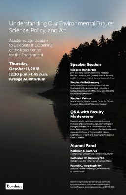 Understanding Our Environmental Future Science , Policy, and Art Symposium Poster