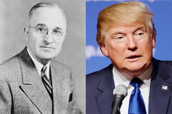 President Harry S. Truman and President Donald Trump 