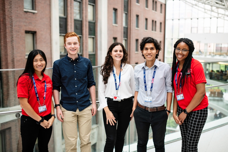 group of students smiling