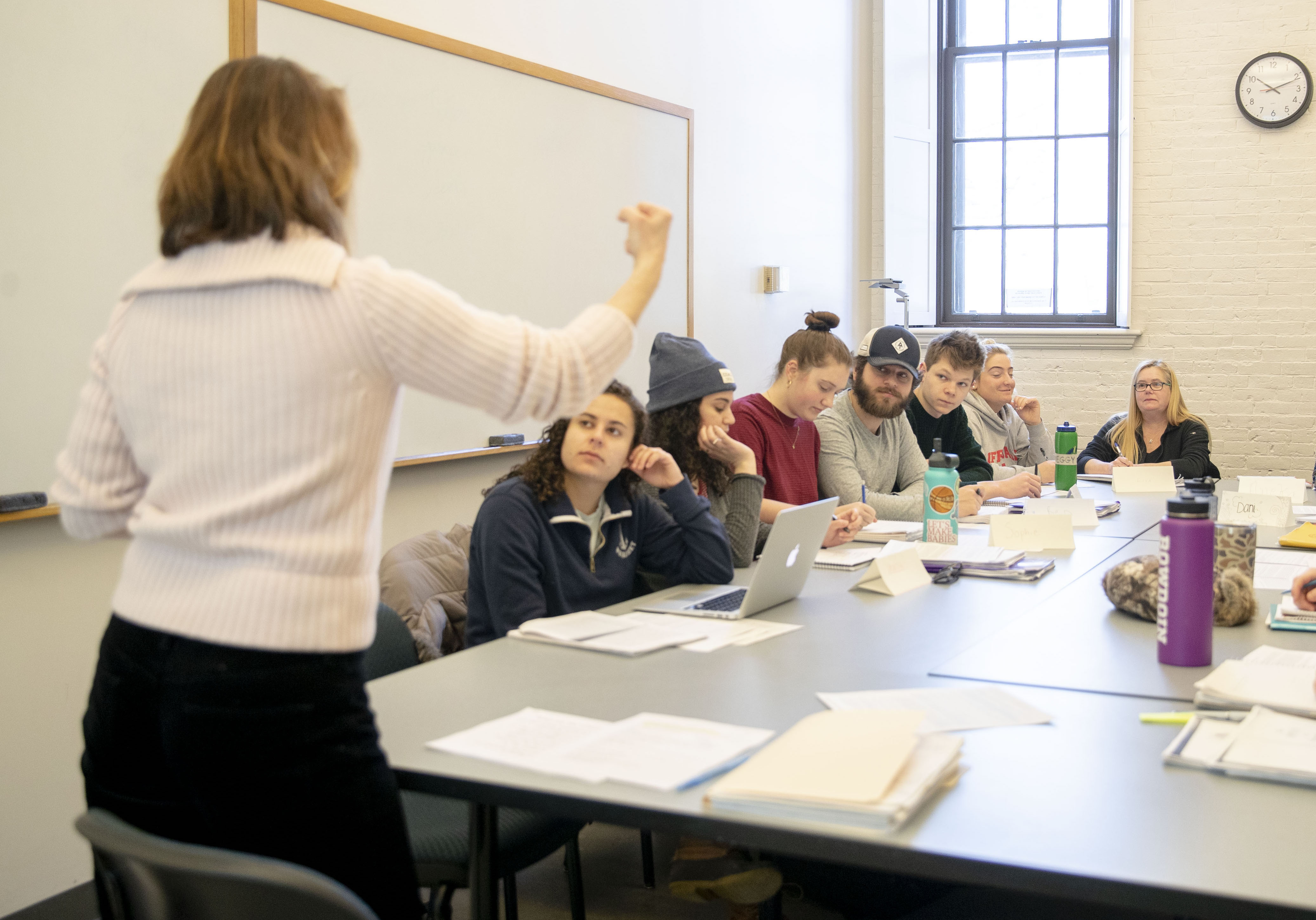 Lisa Bouffard in class