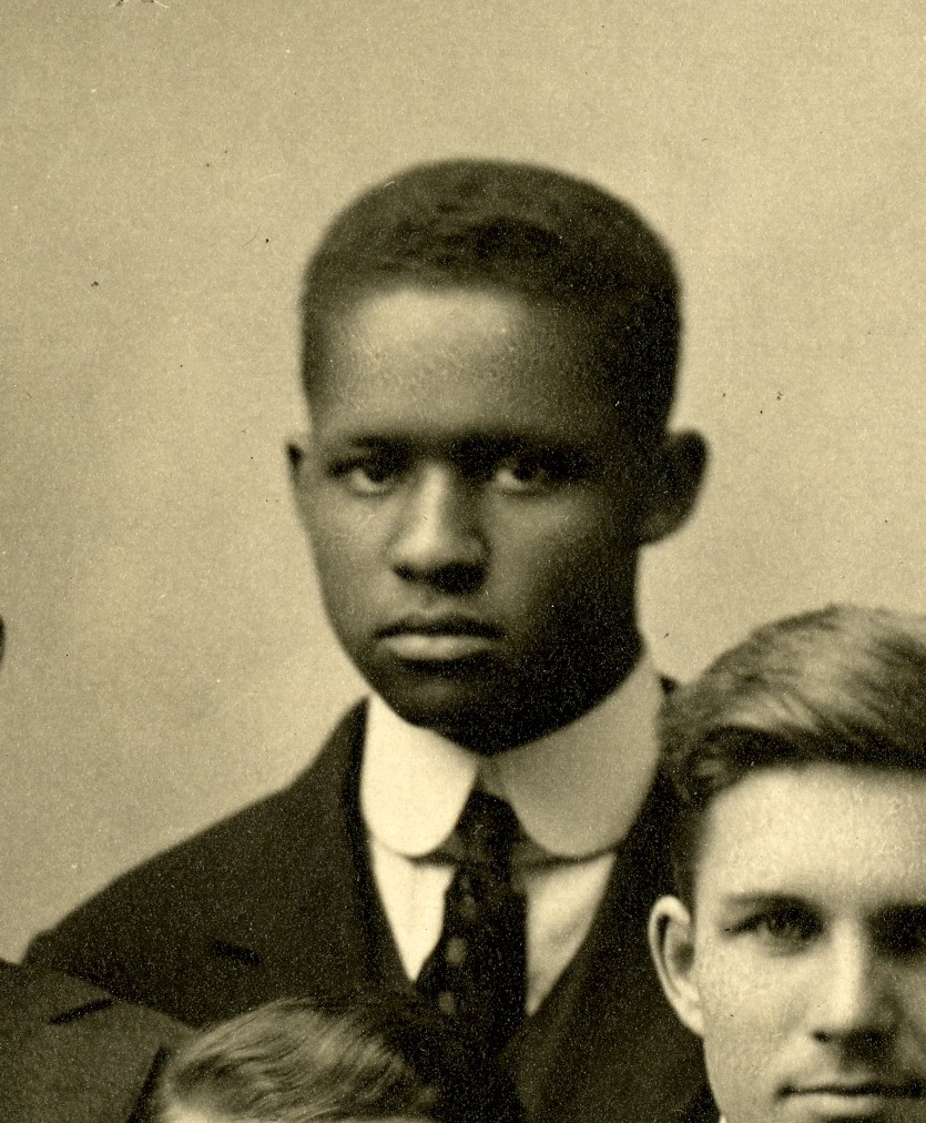 A close-up of David Lane at Bowdoin in 1916