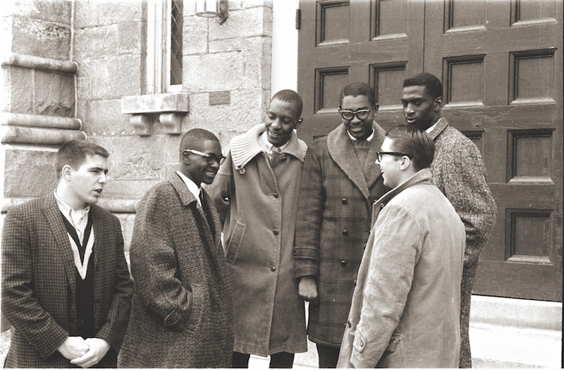 Students in front of Chapel