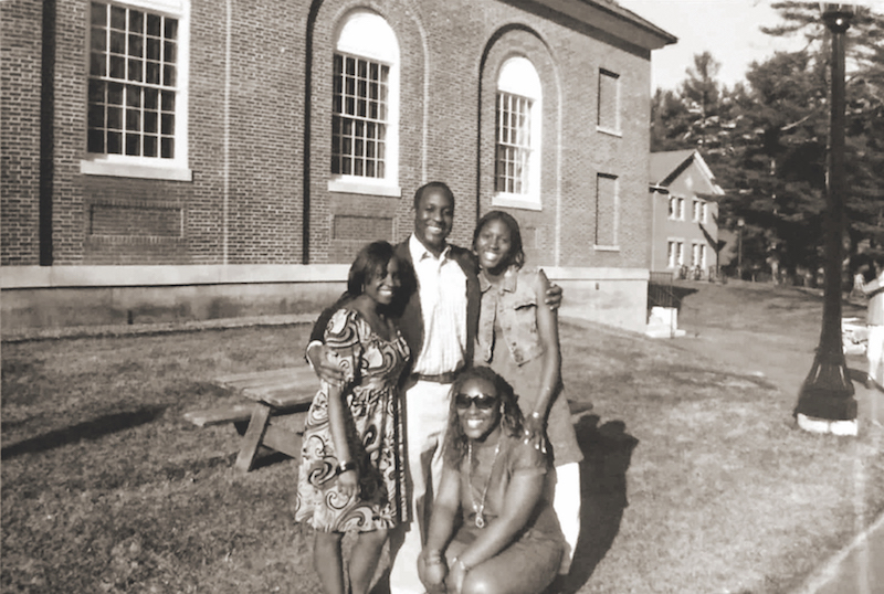 Students in front of Smith