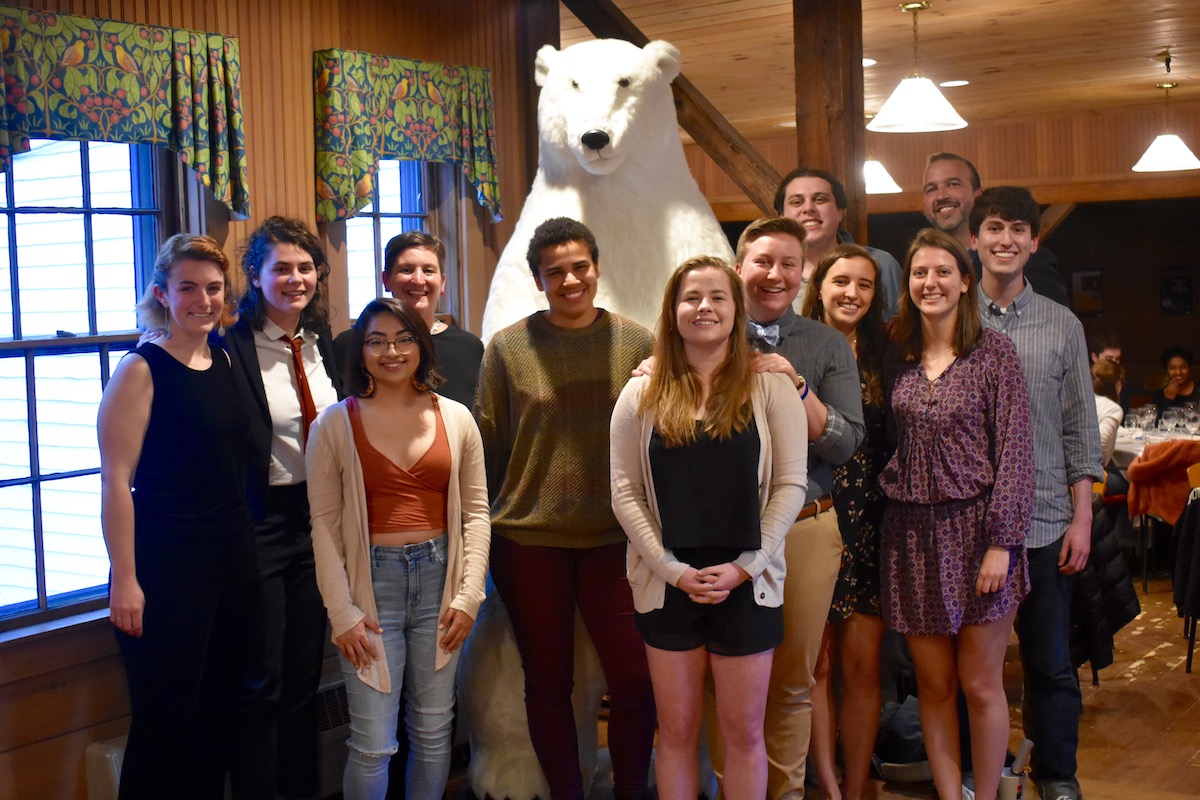 Seniors at the dinner