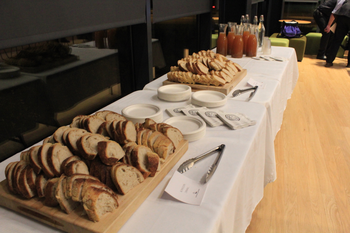 Sourdough bread on a table