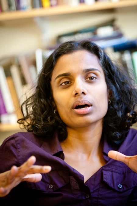 Peter M. Small Associate Professor of Africana Studies and English Tess Chakkalakal, director of the Africana Studies program. Photo: Brian Wedge.