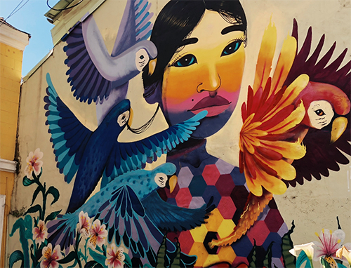 A mural in Chile