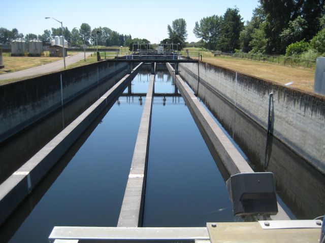 wastewater treatment basin