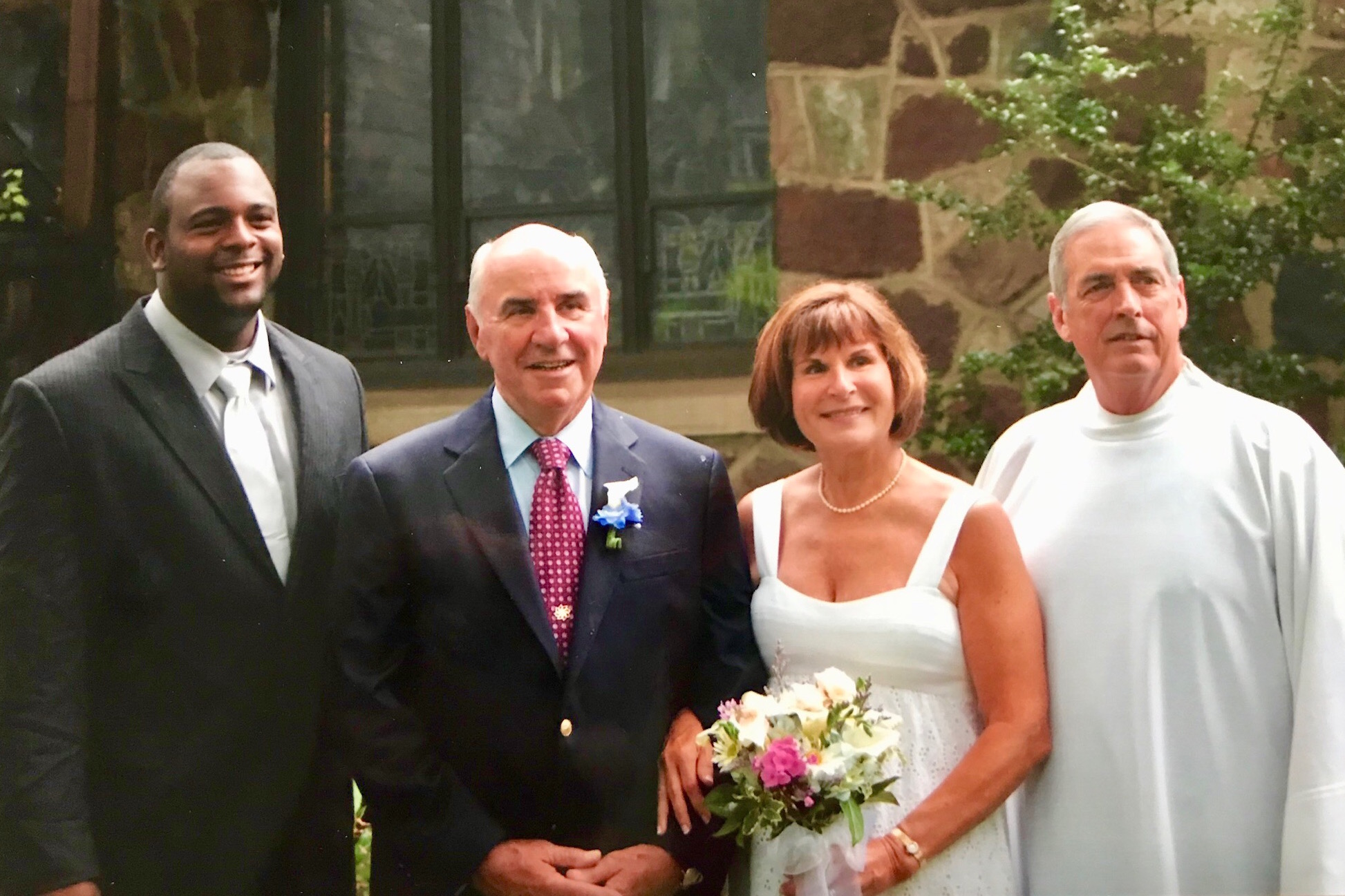 Speedo Green and the Havilands at their wedding