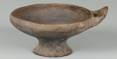 Villanovan Impasto Footed Bowl