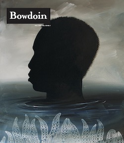 Bowdoin Magazine Fall 2020 cover featuring Daniel Minter’s painting “A Morning Pond”