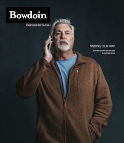 Spring 2020 Bowdoin. Magazine cover