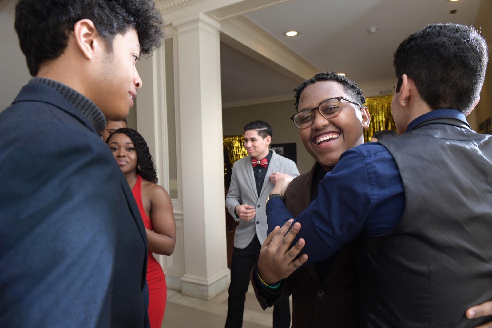 Bowdoin students joined with Bates and Colby to celebrate the Ebony Ball.