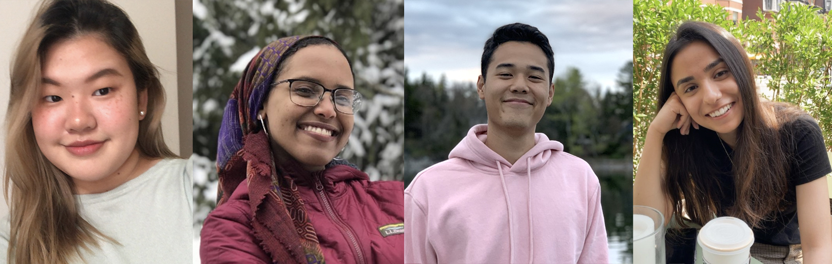 Esther Park ’23, Samara Nassor ’22, Nirhan Nurjadin ’21, and Mishal Kazmi ’21