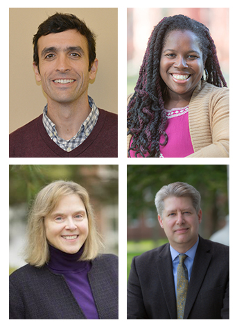 (Clockwise from upper left) Government professors Michael Franz, Chryl Laird, Andrew Rudalevige, Janet Martin
