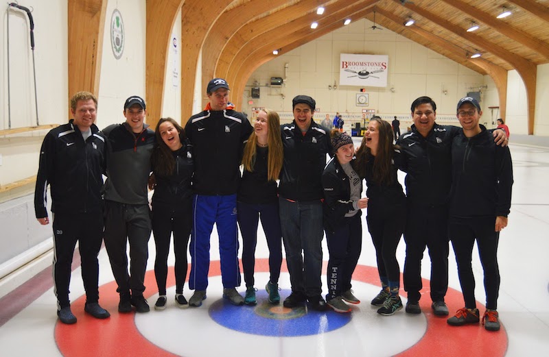 Isabella Vakkur at a curling tournament