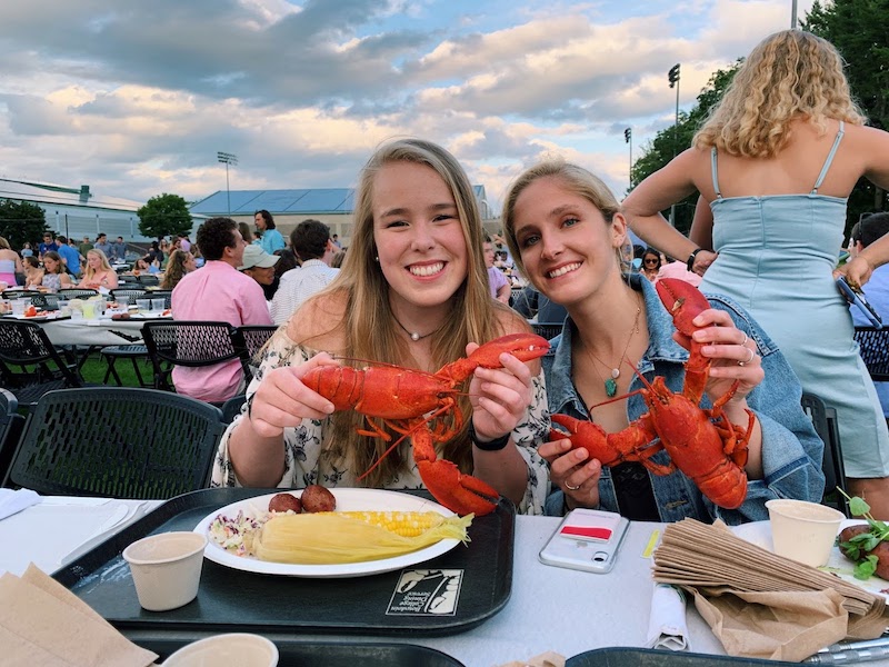 Isabella Vakkur at a lobster bake