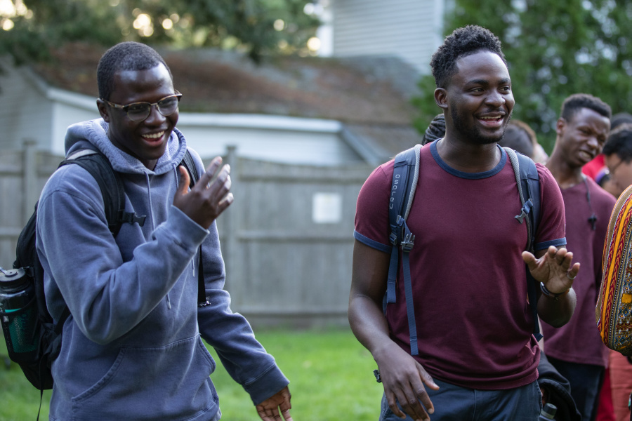 Mamadou Diaw with a friend