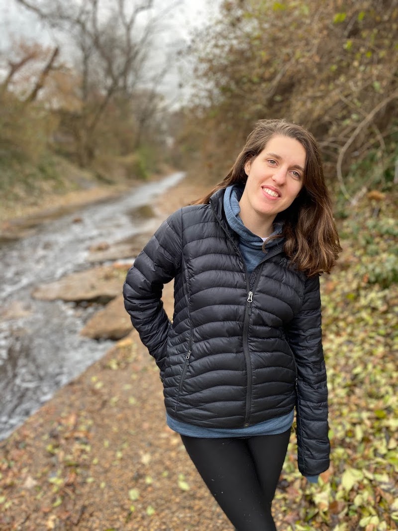 Marina Henke with the river behind her