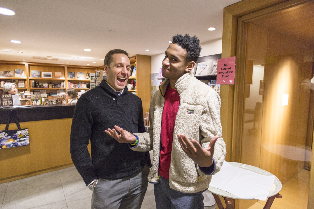 Bowdoin students and staff enjoyed an evening at the Museum of Art