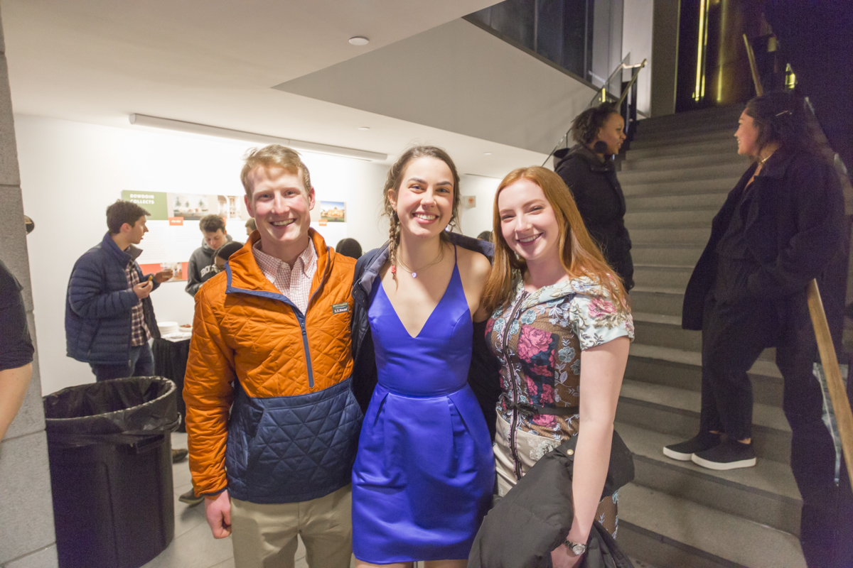 Bowdoin students and staff enjoyed an evening at the Museum of Art