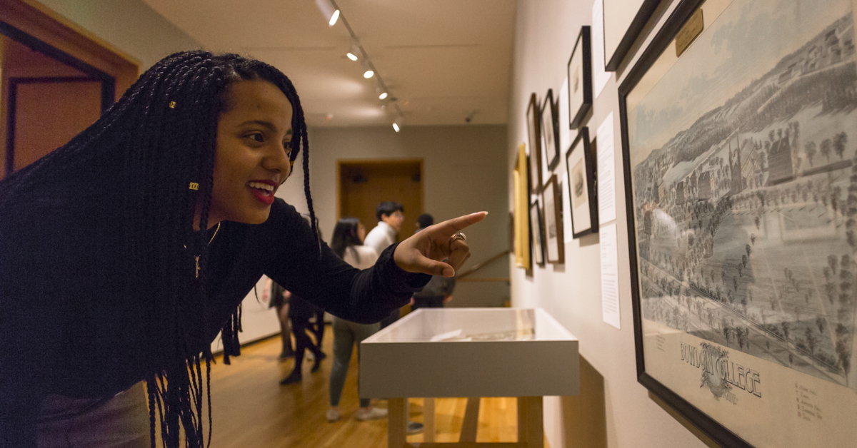 Bowdoin students and staff enjoyed an evening at the Museum of Art