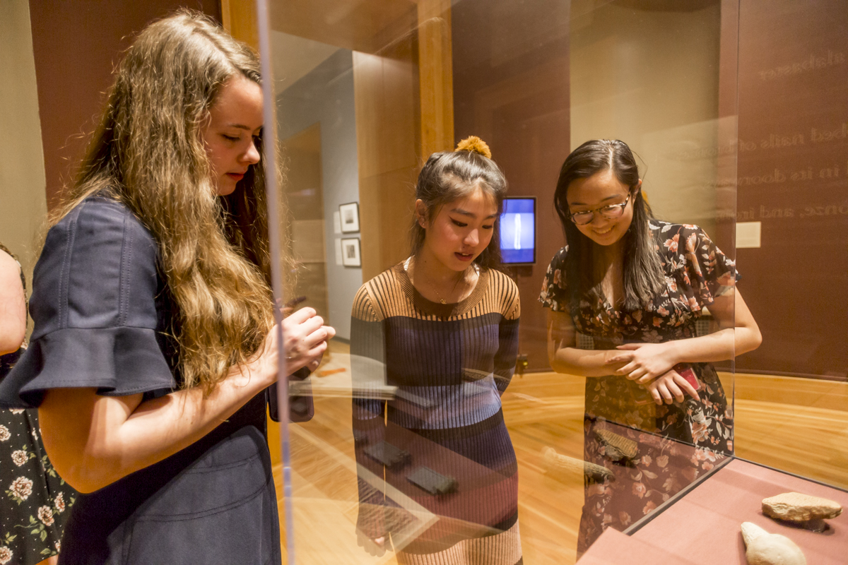 Bowdoin students and staff enjoyed an evening at the Museum of Art