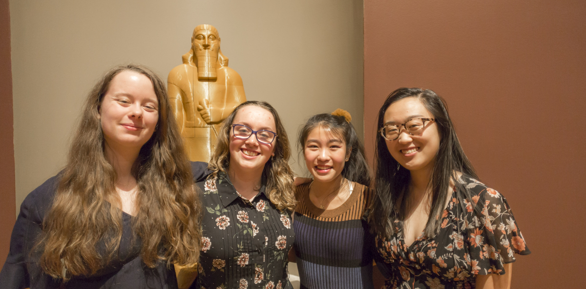 Bowdoin students and staff enjoyed an evening at the Museum of Art