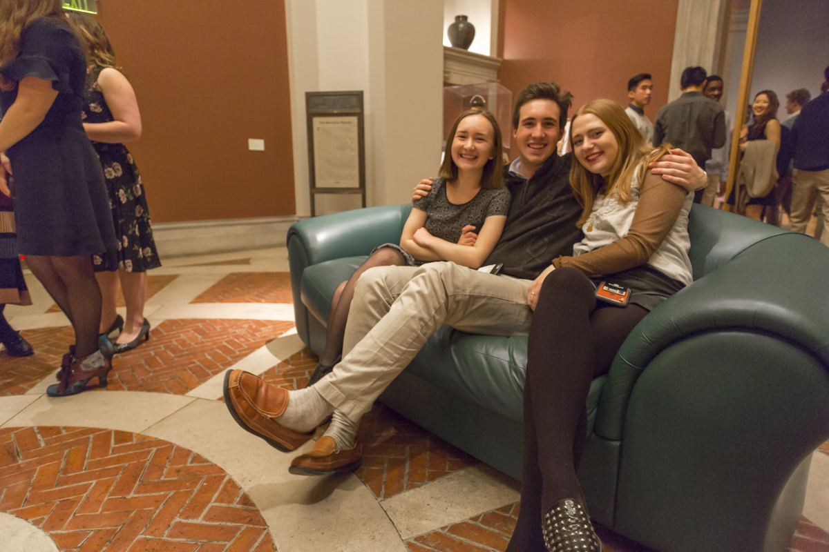 Bowdoin students and staff enjoyed an evening at the Museum of Art