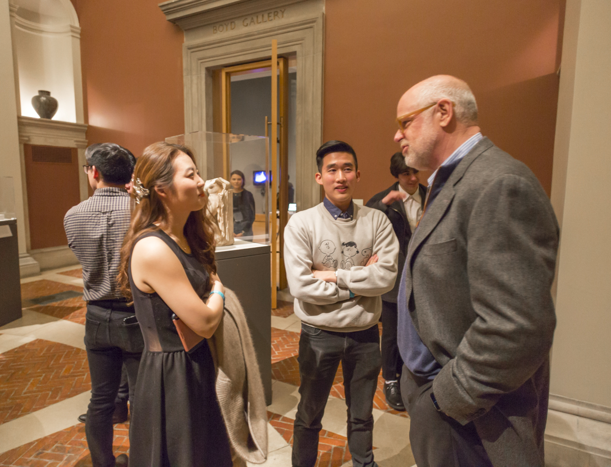Bowdoin students and staff enjoyed an evening at the Museum of Art
