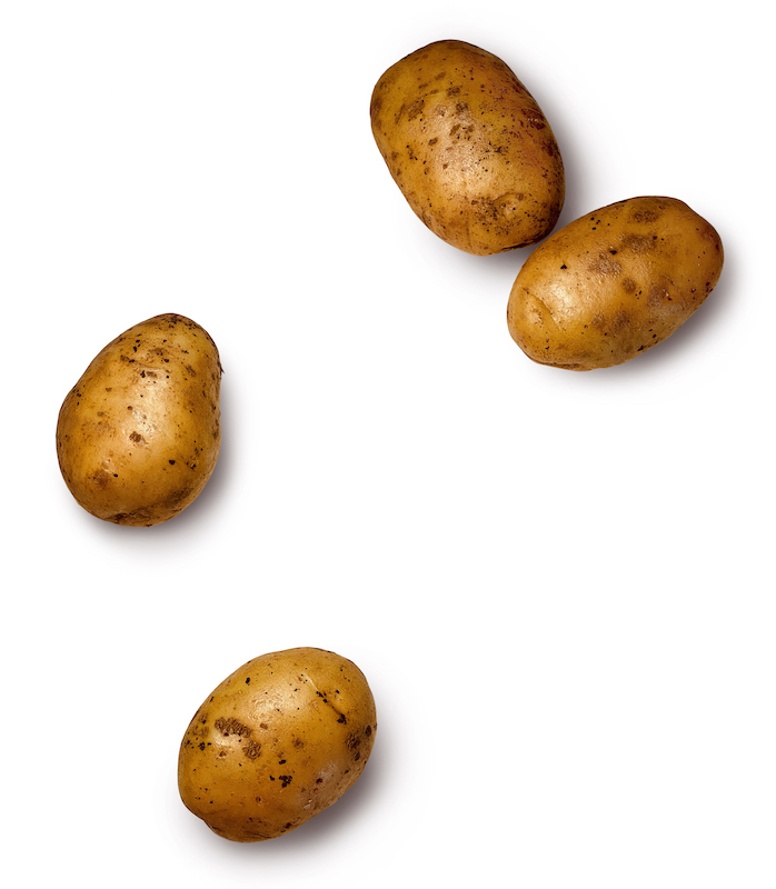 photo of four potatoes