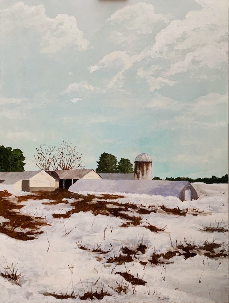 Sam Betts' painting of Crystal Spring Farm