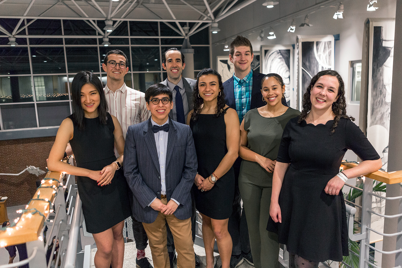 Bowdoin seniors celebrate the SCGC kickoff for the Class of 2020