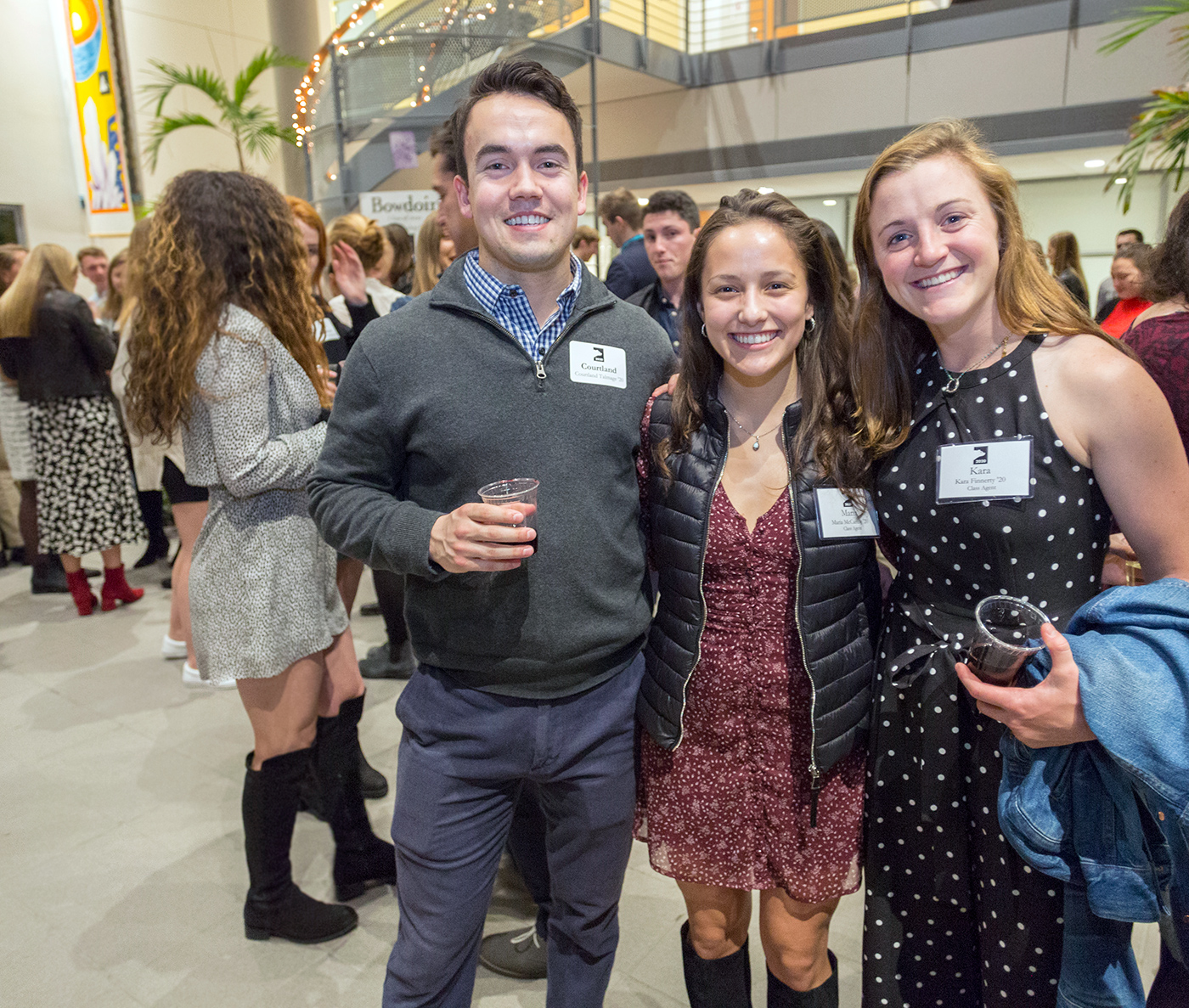 Bowdoin seniors celebrate the SCGC kickoff for the Class of 2020