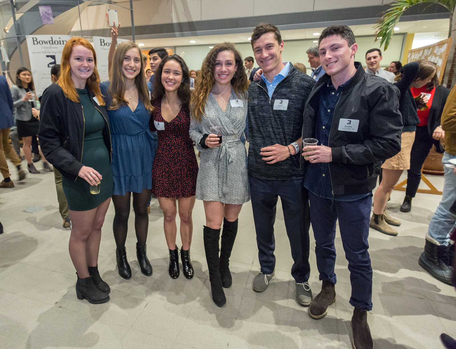 Bowdoin seniors celebrate the SCGC kickoff for the Class of 2020