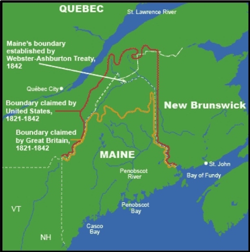 shape of maine map