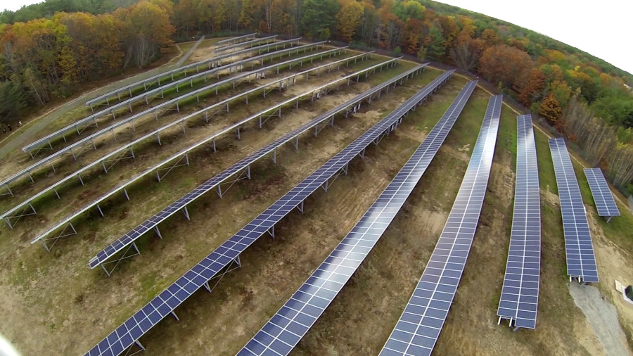 Solar array on Navy base