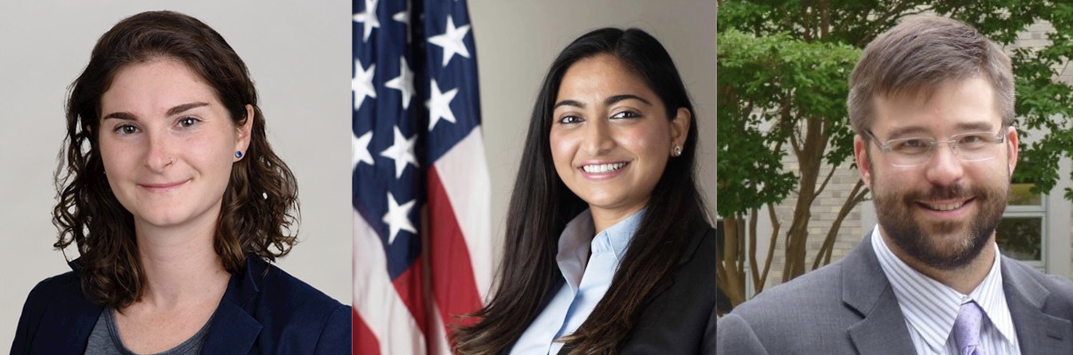 Morgan Browning ’13, Mariya Ilyas ’13, and Jeremy Arling ’01