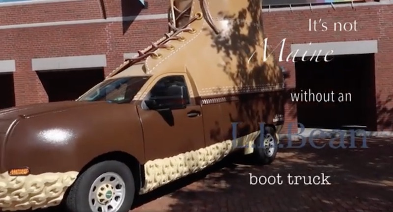 LL Bean Boot truck