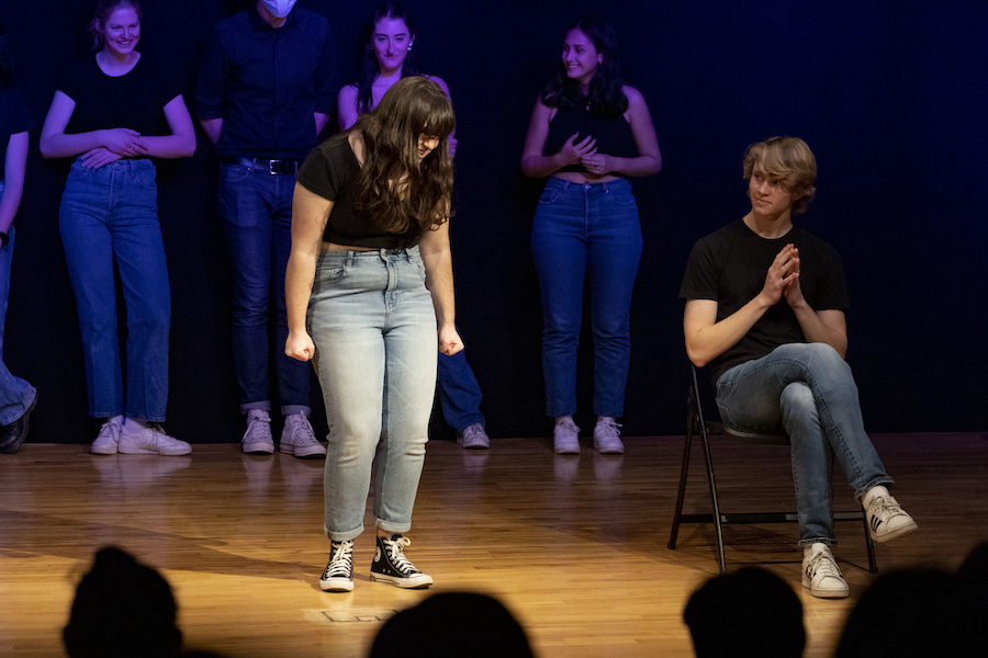 A scene from the Improvabilities performance