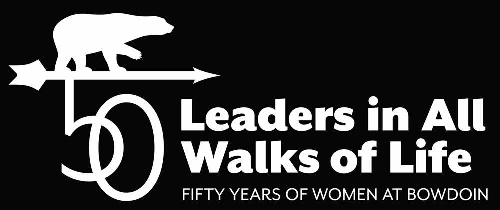 50 Years of Women at Bowdoin Logo