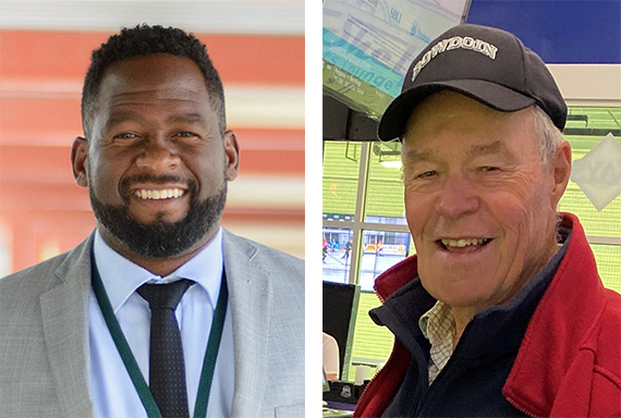 Leroy R. Gaines ’02 (Left) and Albert E. “Ted” Gibbons Jr. ’58