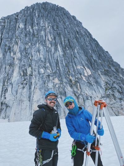 holly harris w tripod in alaska