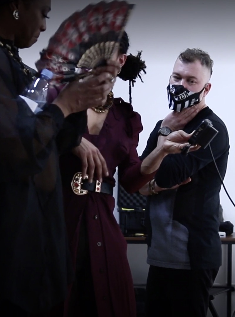 Kevin Newbury with Up Until Now performers Brandon Kazen-Maddox and Mervin Primeaux-O’Bryant